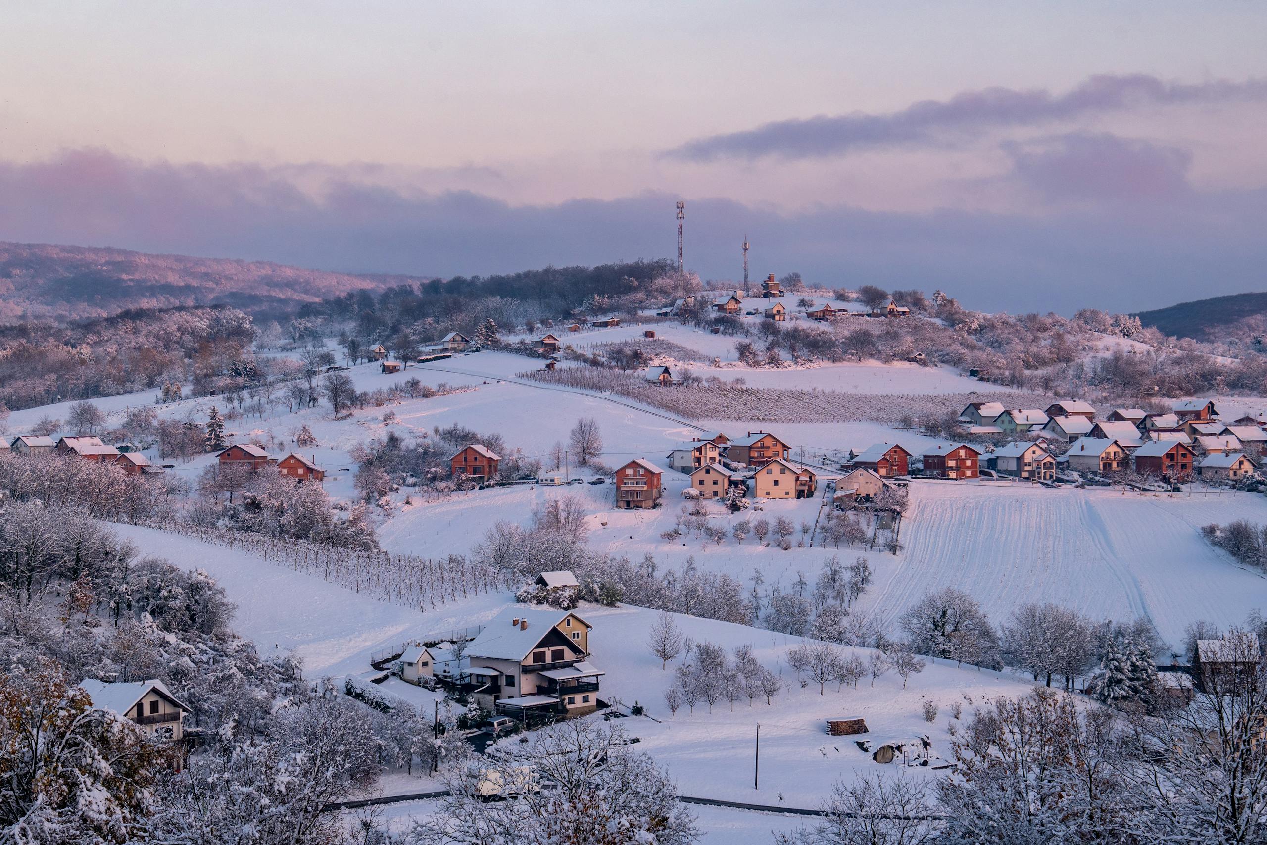Eastern Europe city rooftops