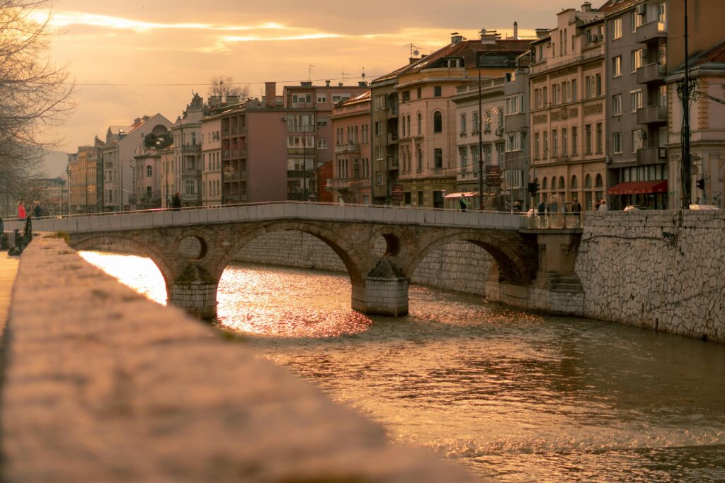 Latin Bridge in Sarajevo Bosnia and Herzegovina