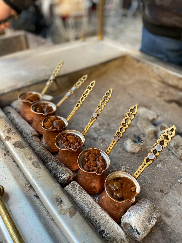 Traditional Bosnian coffee in Sarajevo old town